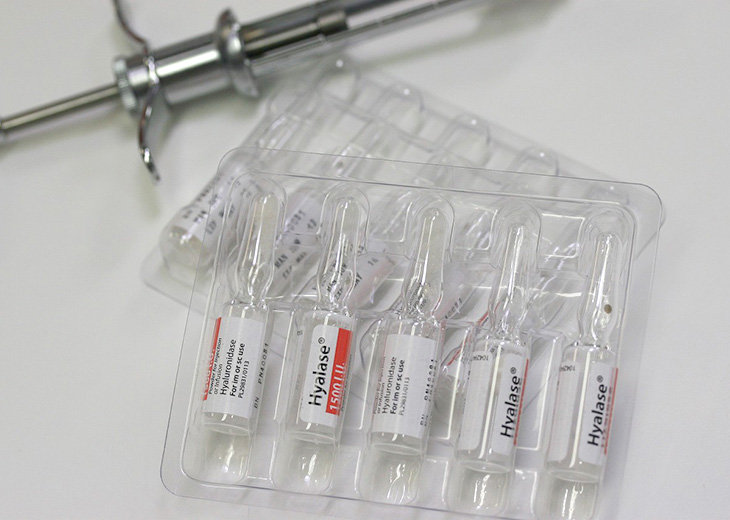 ヒアルロン酸分解除去(ヒアルロニターゼ注射)